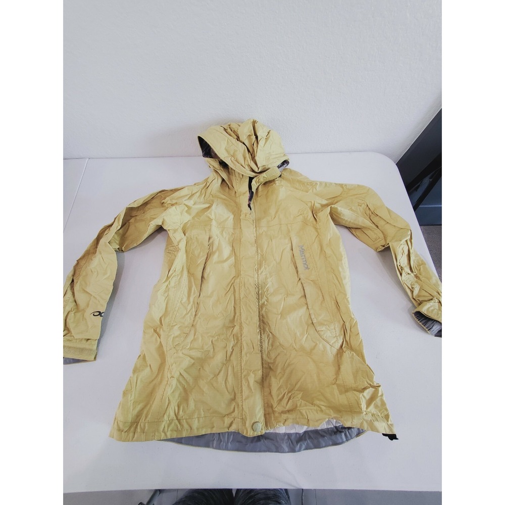Marmot WOMEN'S WATERPROOF RAIN JACKET SIZE XS LIME GREEN